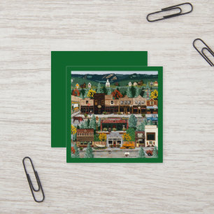"Northern Exposure" ~ Roslyn, Washington Square Business Card