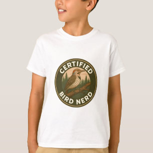 Northern Flicker Vintage Forest Badge T-Shirt