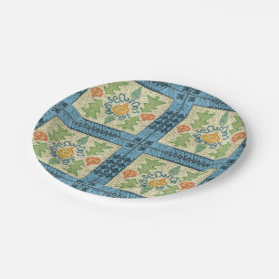 Northern Folk Seasons Greetings Paper Plate