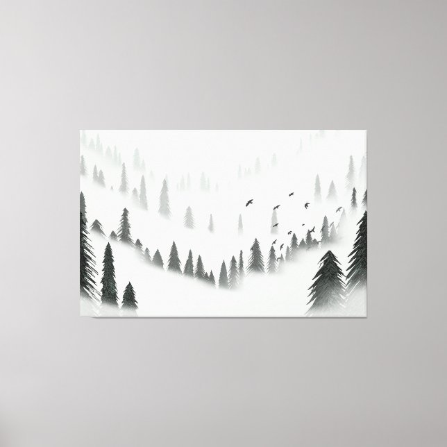 Northern Forest Canvas Print (Front)