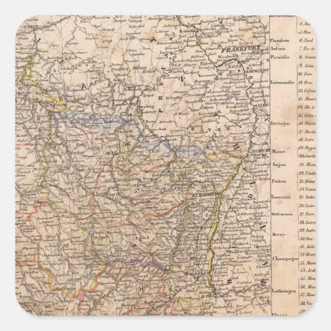 Northern France Square Sticker (Front)