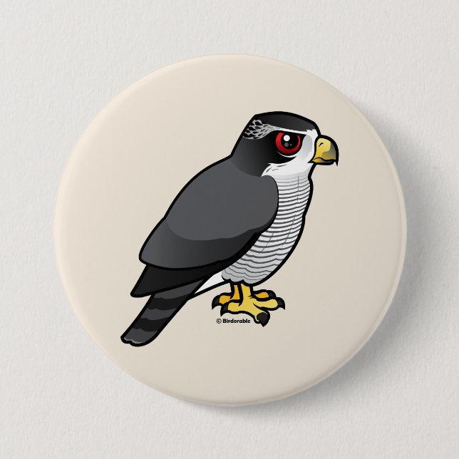 Northern Goshawk 7.5 Cm Round Badge (Front)