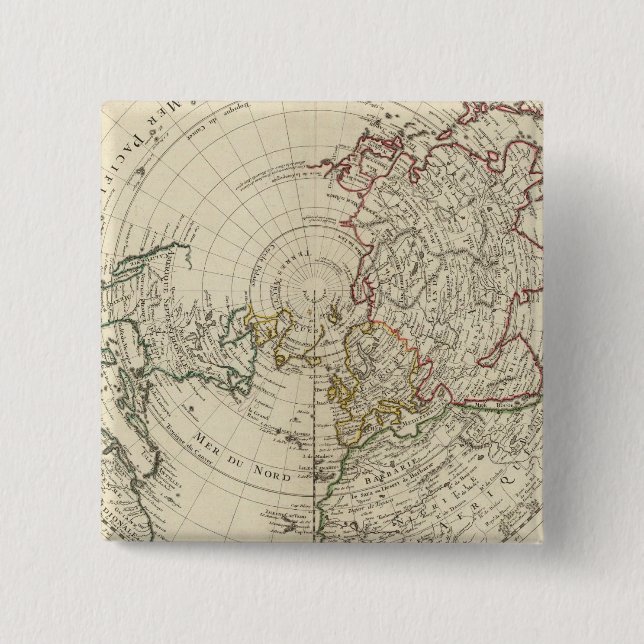 Northern Hemisphere 15 Cm Square Badge (Front)