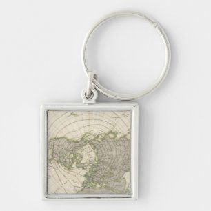 Northern Hemisphere 3 Key Ring