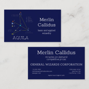 Northern Hemisphere Constellation Aquila Business Card