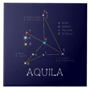 Northern Hemisphere Constellation Aquila Tile