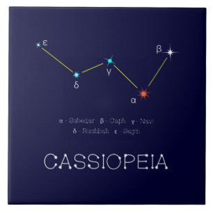 Northern Hemisphere Constellation Cassioipeia Tile