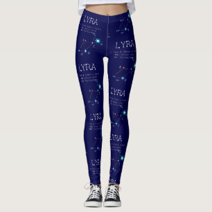 Northern Hemisphere Constellation Lyra Leggings