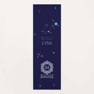 Northern Hemisphere Constellation Lyra Yoga Mat