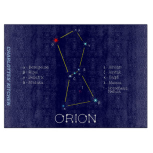 Northern Hemisphere Constellation Orion Cutting Board