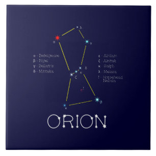 Northern Hemisphere Constellation Orion Tile