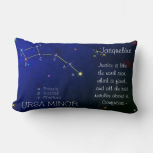 Northern Hemisphere Constellation Ursa Minor Lumbar Cushion
