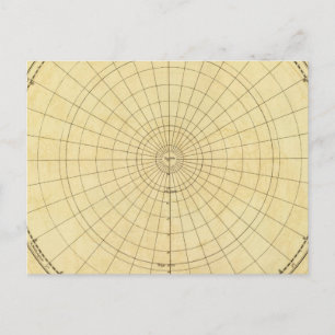 Northern Hemisphere Outline Postcard