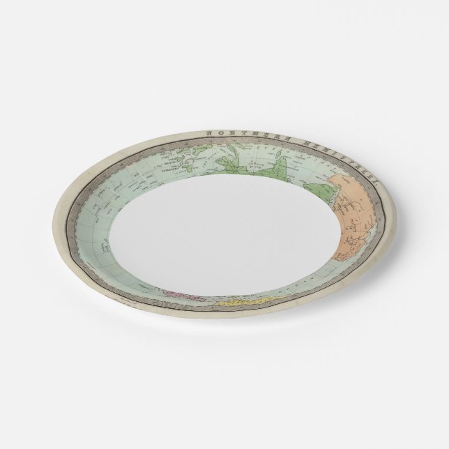 Northern Hemisphere Paper Plate (Angled)