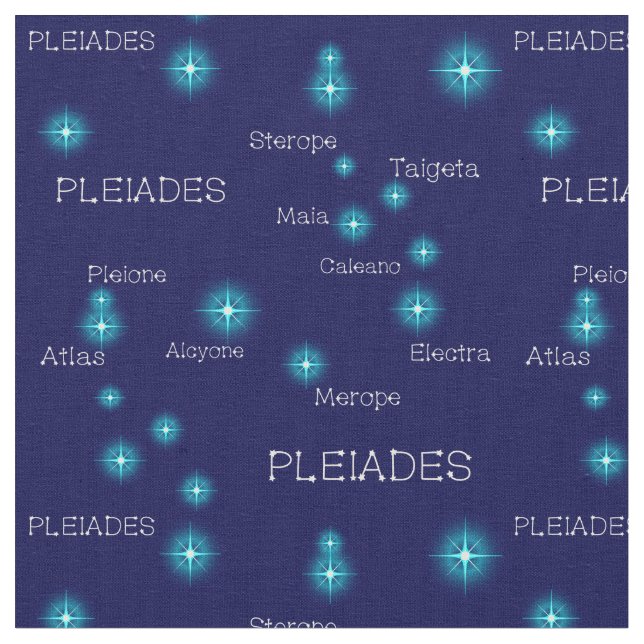 Northern Hemisphere Pleiades Star Formation Fabric (Close Up)