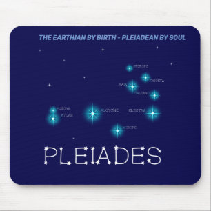 Northern Hemisphere Pleiades Star Formation Mouse Mat