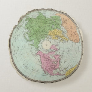 Northern Hemisphere Round Cushion
