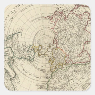 Northern Hemisphere Square Sticker