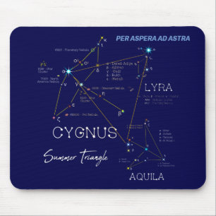 Northern Hemisphere Summer Triangle Stars Mouse Mat