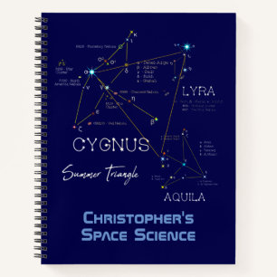 Northern Hemisphere Summer Triangle Stars Notebook