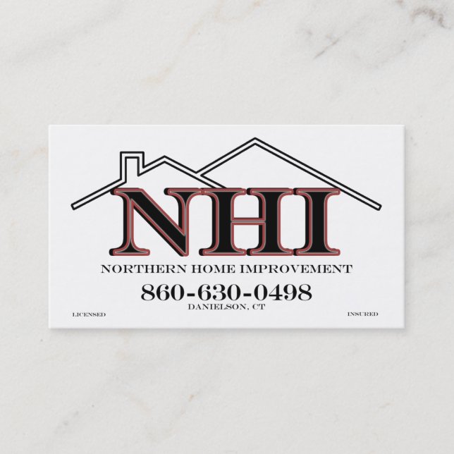 Northern Home Improvement Business Card (Front)