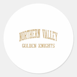 Northern Hs Old Tappan Nj Vintage Srts Classic Round Sticker