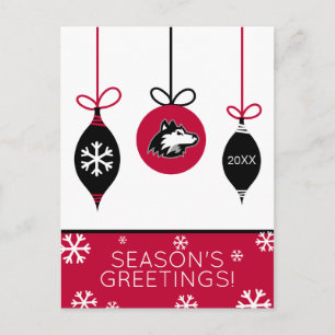 Northern Illinois Huskies   Christmas Holiday Postcard