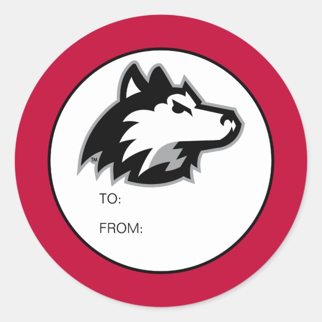 Northern Illinois Huskies | Graduation Classic Round Sticker (Front)