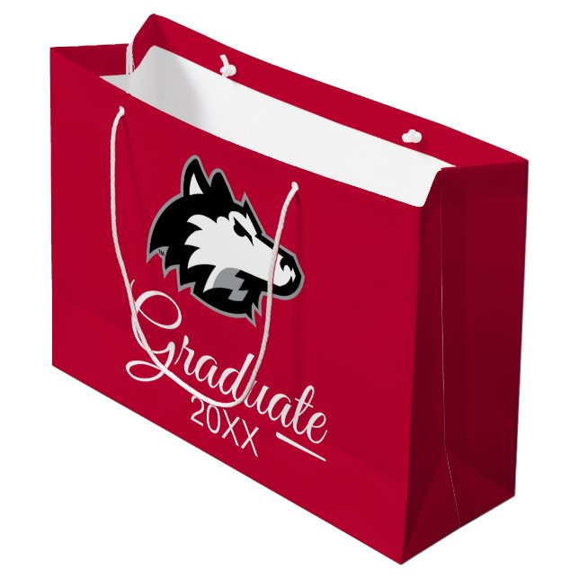 Northern Illinois Huskies | Graduation Large Gift Bag (Front Angled)