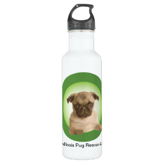 Northern Illinois Pug Rescue 710 Ml Water Bottle