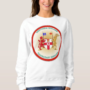Northern Ireland Coat of Arms Circle Shape Sweatshirt