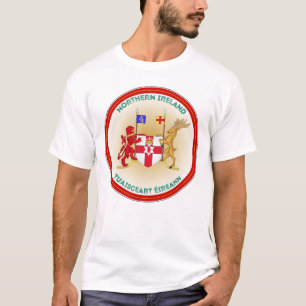 Northern Ireland Coat of Arms Circle Shape T-Shirt