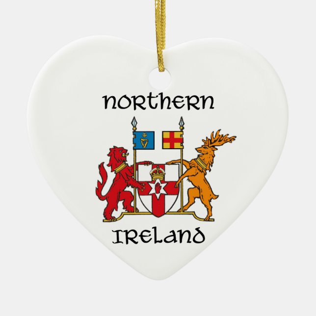 Northern Ireland - coat of arms/symbol/emblem Ceramic Tree Decoration (Front)