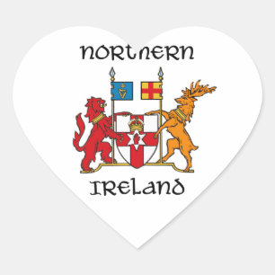 Northern Ireland - coat of arms/symbol/emblem Heart Sticker