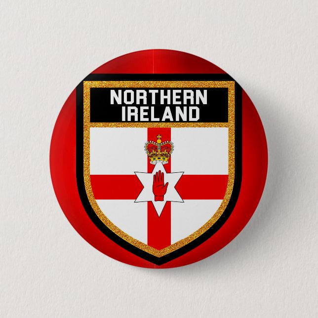 Northern Ireland Flag 6 Cm Round Badge (Front)