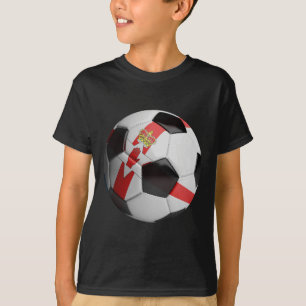 Northern Ireland Flag Footll Soccer Ll T-Shirt