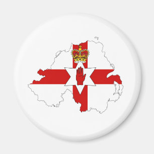 northern ireland flag map united kingdom country s magnet