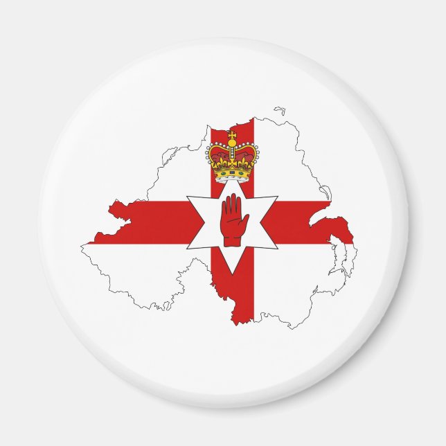 northern ireland flag map united kingdom country s magnet (Front)