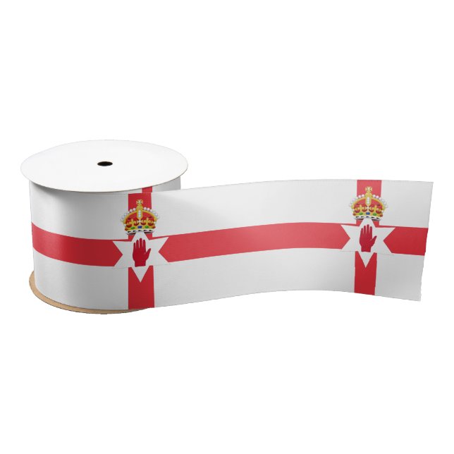 Northern Ireland flag Ribbon Satin Ribbon (Spool)