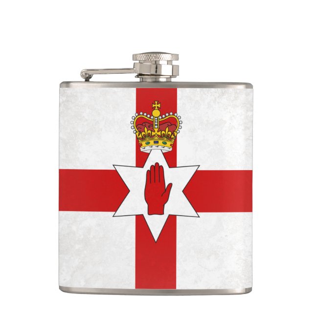 Northern Ireland Hip Flask (Front)