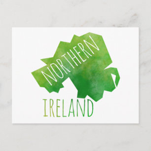 Northern Ireland Map Postcard