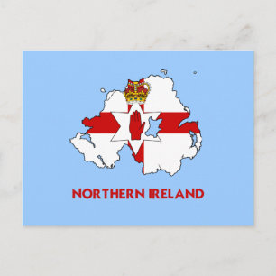 NORTHERN IRELAND MAP POSTCARD