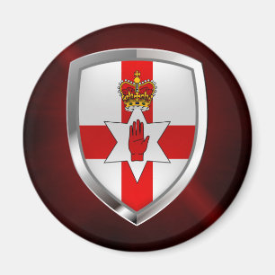 Northern Ireland Metallic Emblem Magnet