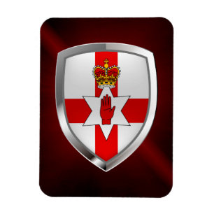 Northern Ireland Metallic Emblem Magnet