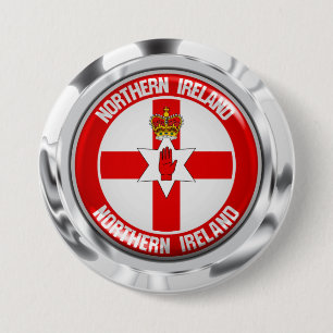 Northern Ireland Round Emblem 7.5 Cm Round Badge