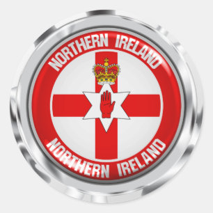 Northern Ireland Round Emblem Classic Round Sticker