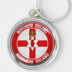 Northern Ireland Round Emblem Key Ring