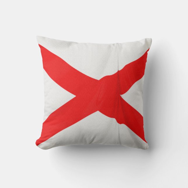 Northern Ireland Saltire of St Patrick Cushion (Front)