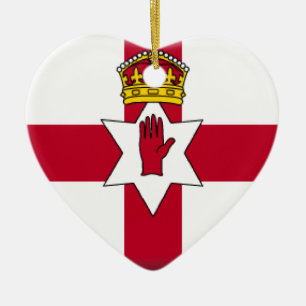 Northern Ireland (Ulster) Flag Ceramic Tree Decoration