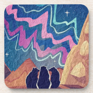 Northern Light Bears Coaster